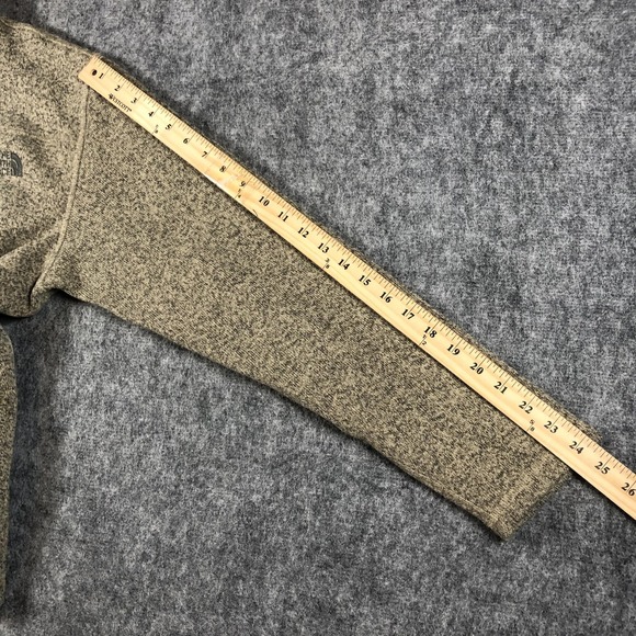 The North Face Gordon Lyons Sweater Mens Large Beige Fleece 1/4 Zip Pullover - Picture 11 of 16